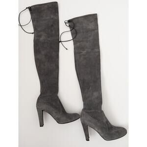 Stuart Weitzman Suede Over-The-Knee Sock Boots Size 7.5